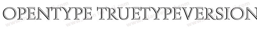 opentype truetypeversion字体转换